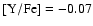 $\rm [Y/Fe] =-0.07$