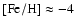 $\rm [Fe/H]\approx -4$