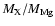 $M_{\rm X}/M_{\rm Mg}$