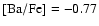$\rm [Ba/Fe] = -0.77$
