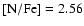 $\rm [N/Fe] = 2.56$