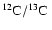 ${\rm ^{12}C/^{13}C~}$