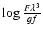 $\log\frac{{F\lambda^{3}}}{{gf}}$