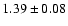 $1.39\pm0.08$