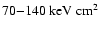 $70{-}140~\rm keV~{\rm cm^2}$