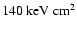 $140~\rm keV~{\rm
cm^2}$