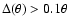 $\Delta(\theta) > 0.1\theta$