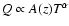 $Q\propto
A(z)T^{\alpha}$