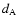 $d_{\rm A}$