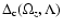 $\Delta_{\rm c}(\Omega_{z},\Lambda)$