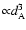 ${\propto} d_{\rm A}^{3}$