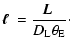 $\displaystyle \mbox{\boldmath$\ell$ }=
\frac{\mbox{\boldmath$L$ }}{D_{\rm L}\theta_{\rm E}}\cdot$