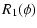 $\displaystyle %
R_1(\phi)$