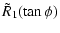 $\displaystyle %
\tilde R_1(\tan\phi)$
