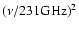 $(\nu/231{\rm GHz})^2$
