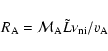 \begin{displaymath}R_{\rm A} = {\cal M}_{\rm A} \tilde{L} \nu_{\rm ni}/v_{\rm A}
\end{displaymath}