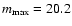 $m_{\max} = 20.2$