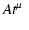 $\displaystyle A t^\mu ~$