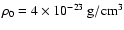 $\rho_0 = 4 \times 10^{-23} ~ {\rm g}/{\rm cm}^3$