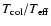 $T_{\rm col}/T_{\rm eff}$
