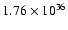 $\rm {1.76\times 10^{36}}$