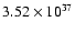 $\rm {3.52\times 10^{37}}$