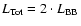 $L_{\rm Tot} = 2\cdot L_{\rm BB}$