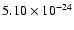$5.10\times10^{-24}$