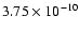 $3.75\times10^{-10}$