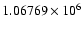 $1.06769\times10^6$