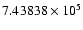 $7.43838\times10^5$
