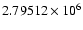 $2.79512\times10^6$
