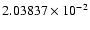 $2.03837\times10^{-2}$