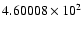 $4.60008\times10^2$
