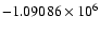 $-1.09086\times10^6$