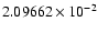 $2.09662\times10^{-2}$