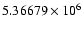 $5.36679\times10^6$