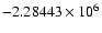$-2.28443\times10^6$