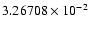 $3.26708\times10^{-2}$