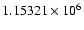 $1.15321\times10^6$