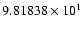 $9.81838\times10^1$