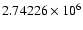 $2.74226\times10^6$