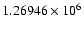 $1.26946\times10^6$