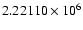 $2.22110\times10^6$