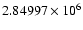 $2.84997\times10^6$