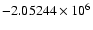 $-2.05244\times10^6$