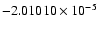 $-2.01010\times10^{-5}$