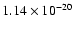 $1.14\times10^{-20}$