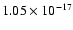 $1.05\times10^{-17}$