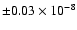 $\pm 0.03\times10^{-8}$